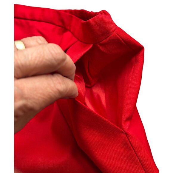 Vintage Pendleton 100% Wool Red Pencil Skirt w/ Pockets USA Made Sz 12P - Picture 9 of 10